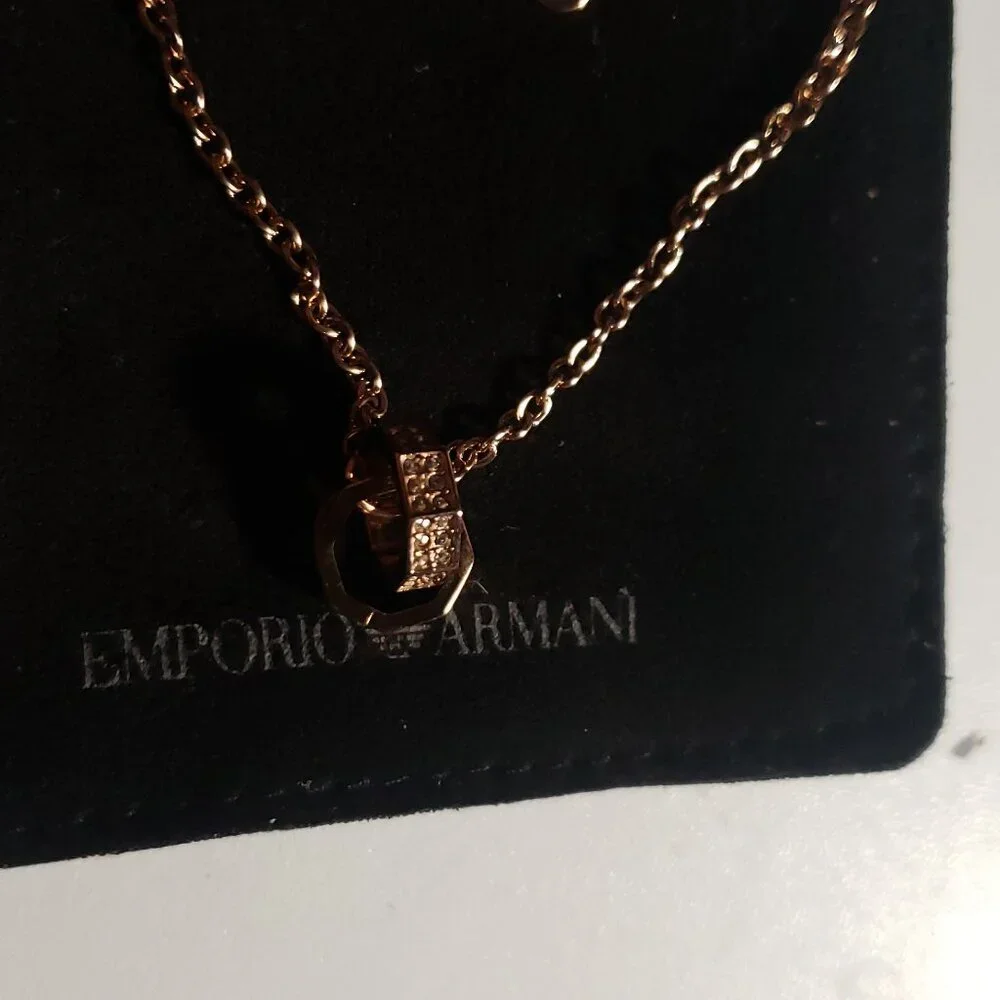 Emporio Armani Rose Gold-Tone Chain Bracelet - Picture 4 of 14